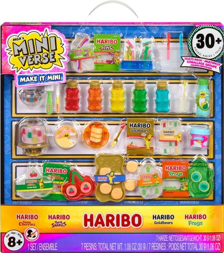 MGA's Miniverse Haribo Multipack avec Résine UV et Accessoires Précis