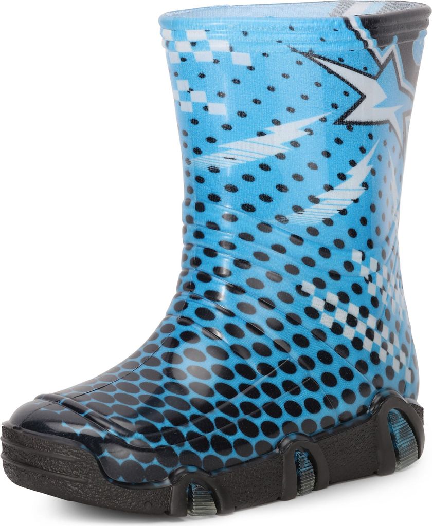 Ladeheid Kinder Mädchen Jungen Gummistiefel Gefüttert Swk2020BW (Blau Punkte 37, 21/22)