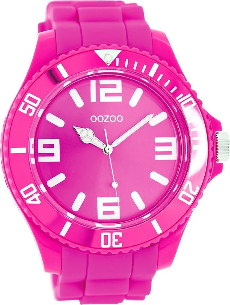 Orologio Oozoo UOC4166A Unisex Silicone Rosa - Design Vintage