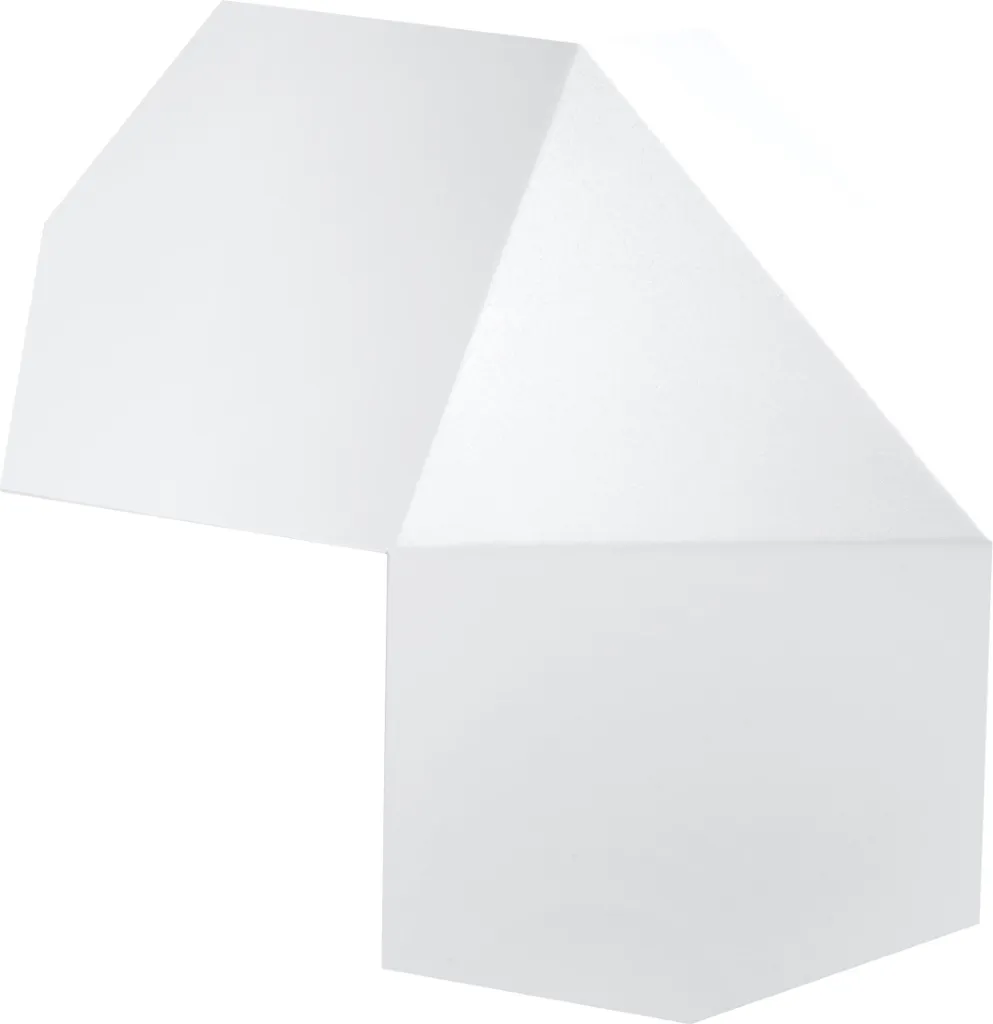 Applique murale TRIANO métal blanc 32x30cm double éclairage G9