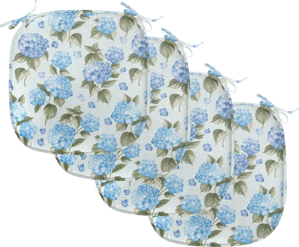 Coussin de Chaise Anti-Glisse et Imperméable 40x40 Galette Lot de 4