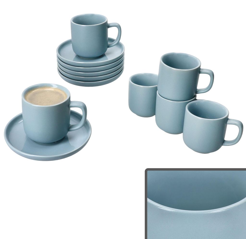 Ritzenhoff 6er Set Jasper Espressotassen & Untertassen Produktbild 