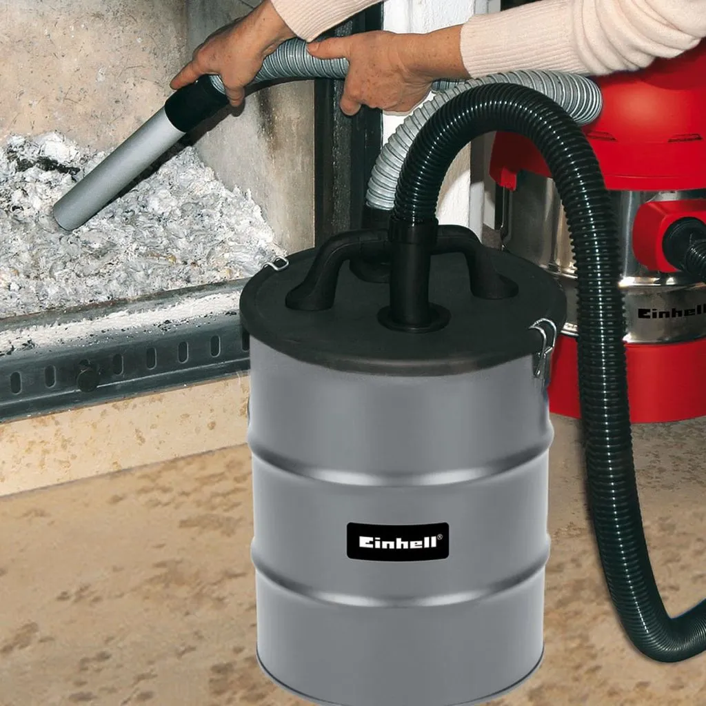 Pré-séparateur de cendres Einhell 12L - Bac de récupération métal