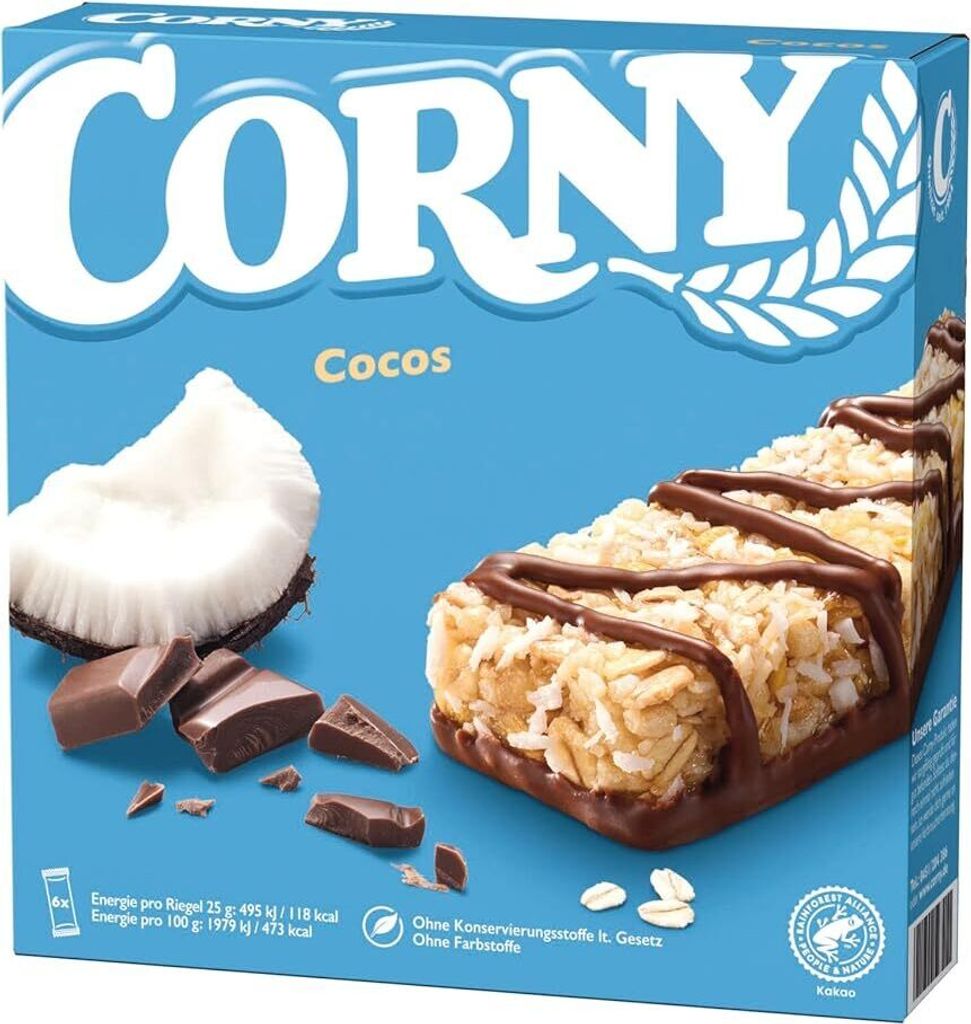 CORNY Corny Cocos Müsliriegel 6 Riegel Produktbild 