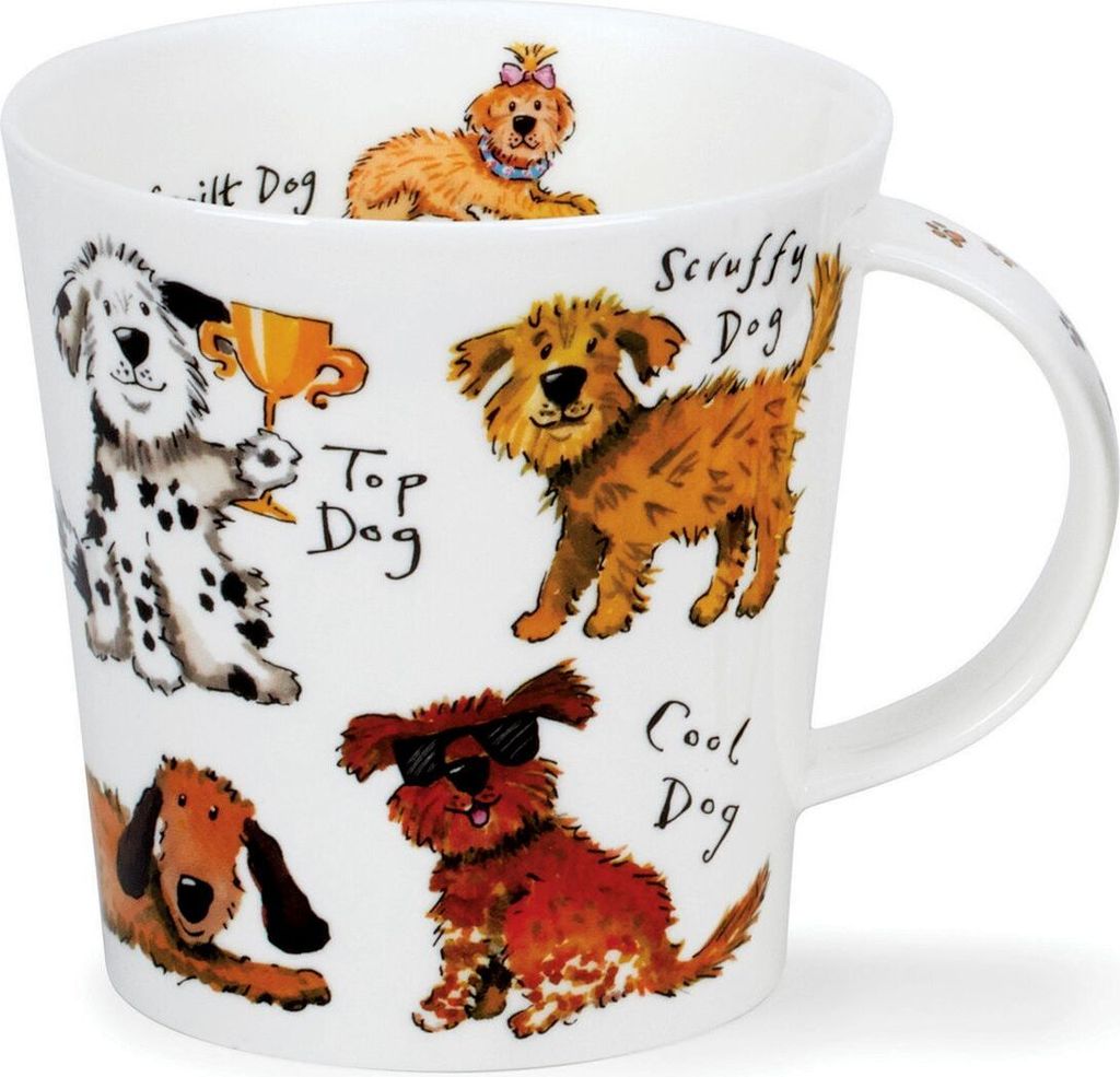 DUNOON Becher Cairngorm A Dog's Life 480 ml Fine Bone China Produktbild 