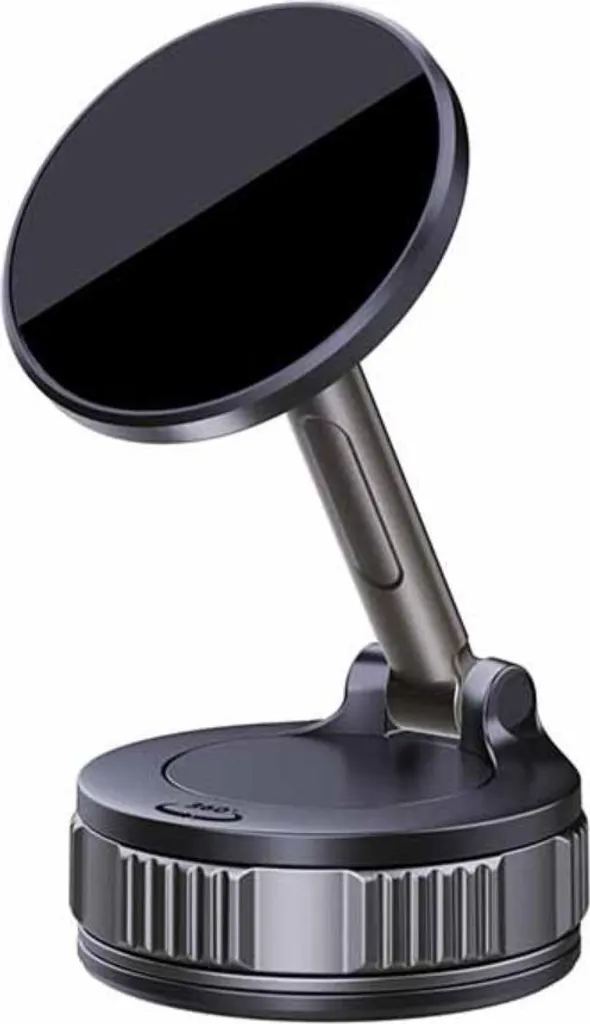INF Supporto Magnetico Auto con Ventosa Potente - Rotazione 360° Nero