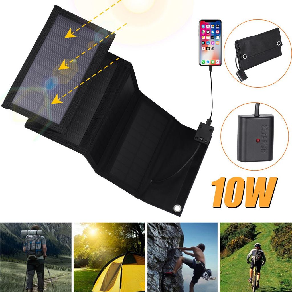 4W Solarpanel für Überwachungskameras, DC 5V Micro USB und USB C Anschluss Solarpanel, IP65 Wasserdichtes Solarladegerät für Eufycam/Arlo Essential Spotlight/XL Spotlight Kameras