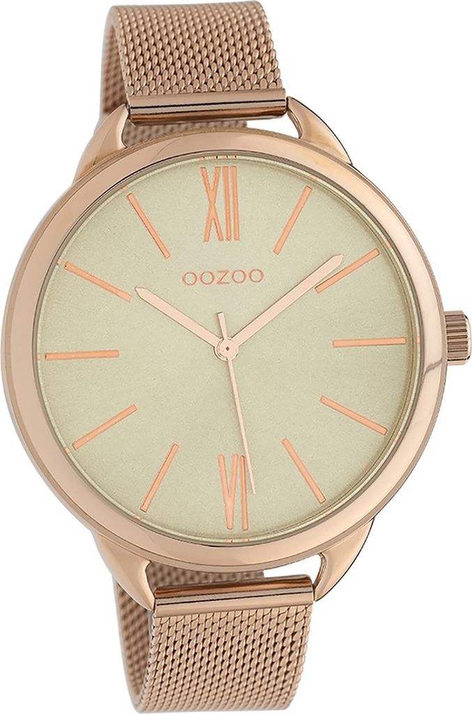 Oozoo Metall Damen Uhr Analog Quarzuhr Armband rosegold Timepieces D2UOC10136