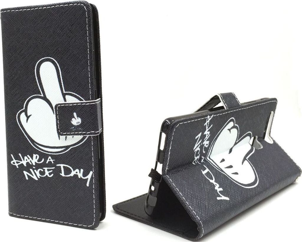 Handyhülle Tasche für Handy Huawei P9 Mittelfinger