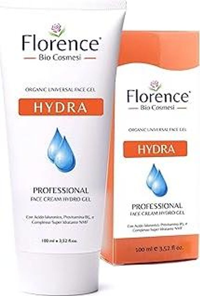 Hydra Florence - Universelles Gel für Gesicht, Hals und Dekolleté, Mit Hyaluronsäure, Natriumhyaluronat, Provitamin B5, NMF-Feuchtigkeitskomplex...