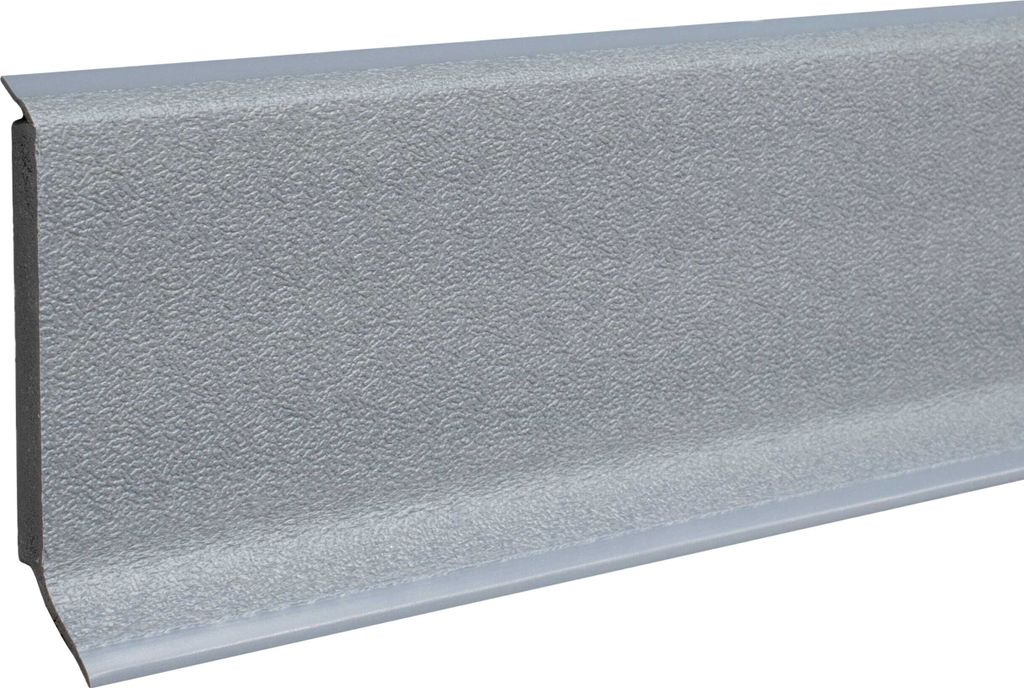 Sockelleiste Kunststoff 12.8 x 60 x 2500 mm Grau PVC Produktbild 