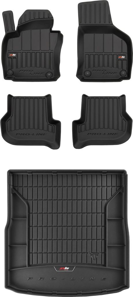 FROGUM 3D Gummimatten und Kofferraummatte für VW Golf VI 2008-2016