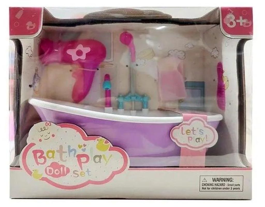 Vasca da bagno per bambole con luci, acqua e suoni - ADAR Immagine del prodotto 