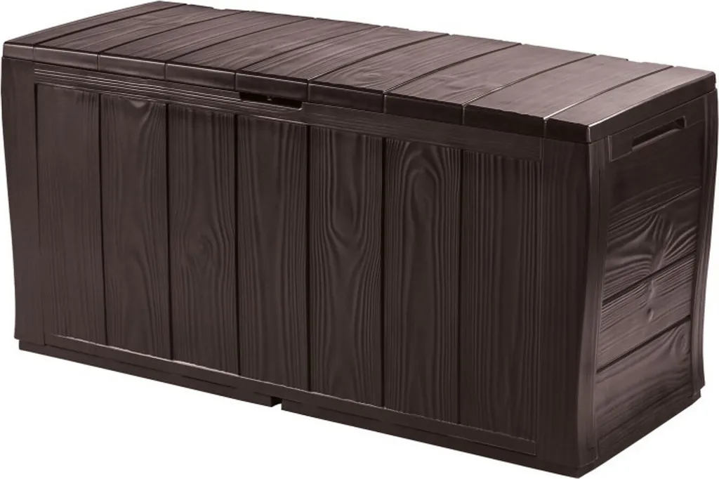 Boîte de Rangement Jardin 270 Litres Keter Sherwood - Effet Résine