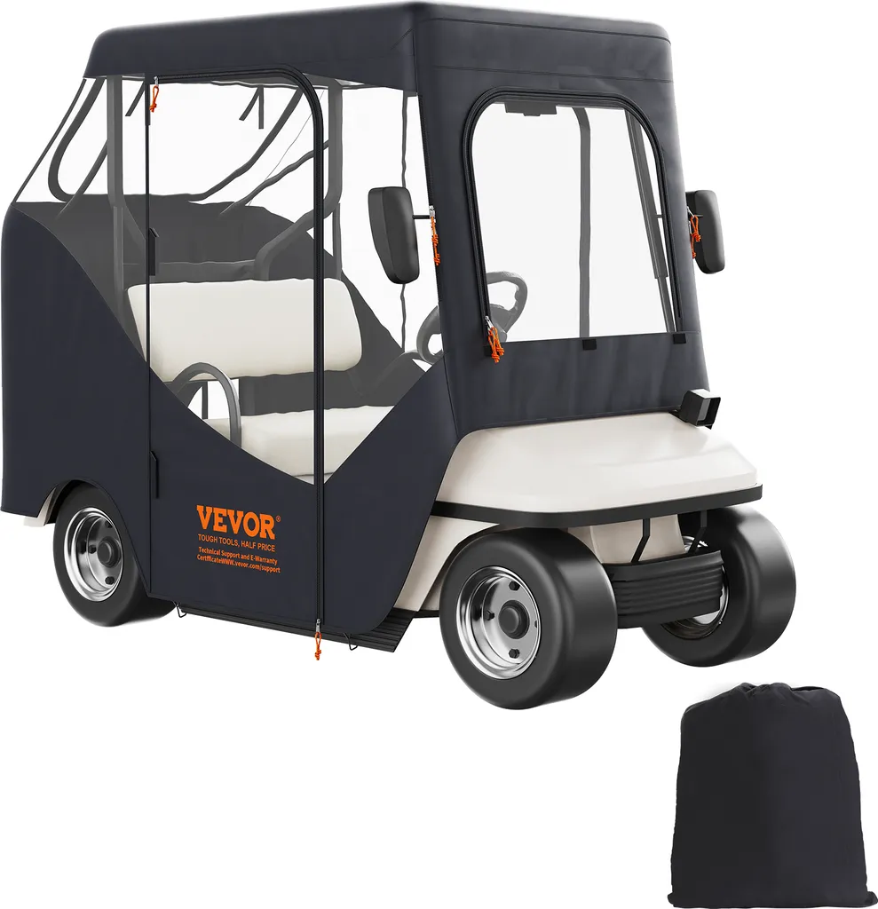 Couverture de golf mobile imperméable 2 places - Protection 600D VEVOR