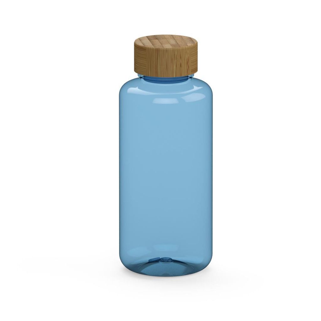 Trinkflasche "Natural" 1000 ml - auslaufsicher und BPA frei - leichte Tritan Flasche für den Sport - Transparent-Blau
