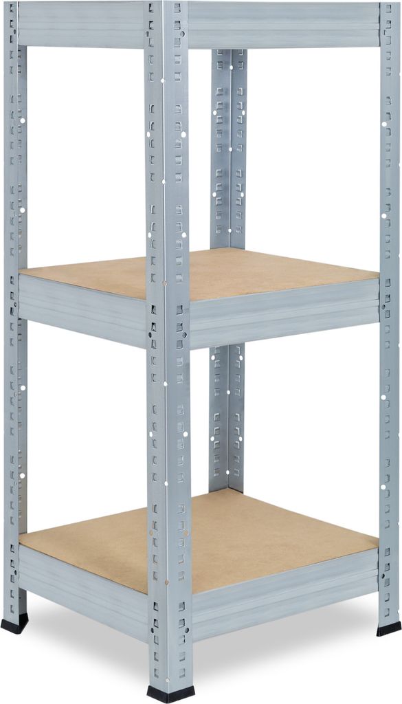 shelfplaza PRO 90x40x40 cm Schwerlastregal in verzinkt mit 3 Böden und 200 kg Traglast pro Boden