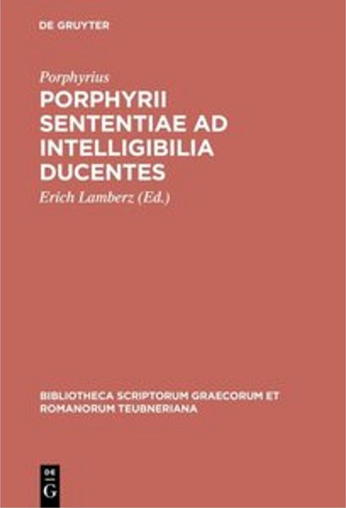 Porphyrii sententiae ad intelligibilia ducentes