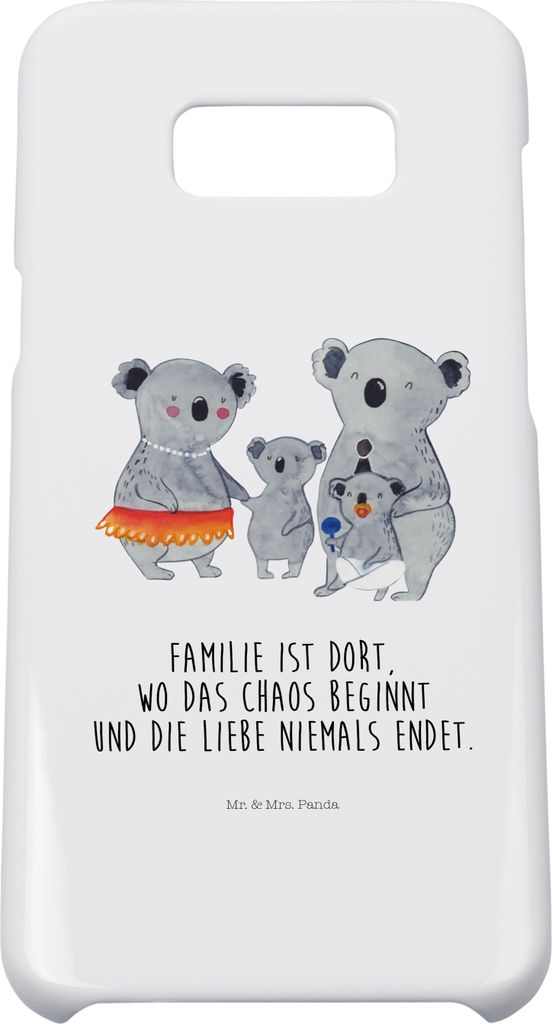 Mr. & Mrs. Panda Samsung Galaxy S8 plus Handyhülle Koala Familie - Weiß - Geschenk, Kinder, Koalas, Mama, Handy, Cover, Hülle, Family, Handycove...