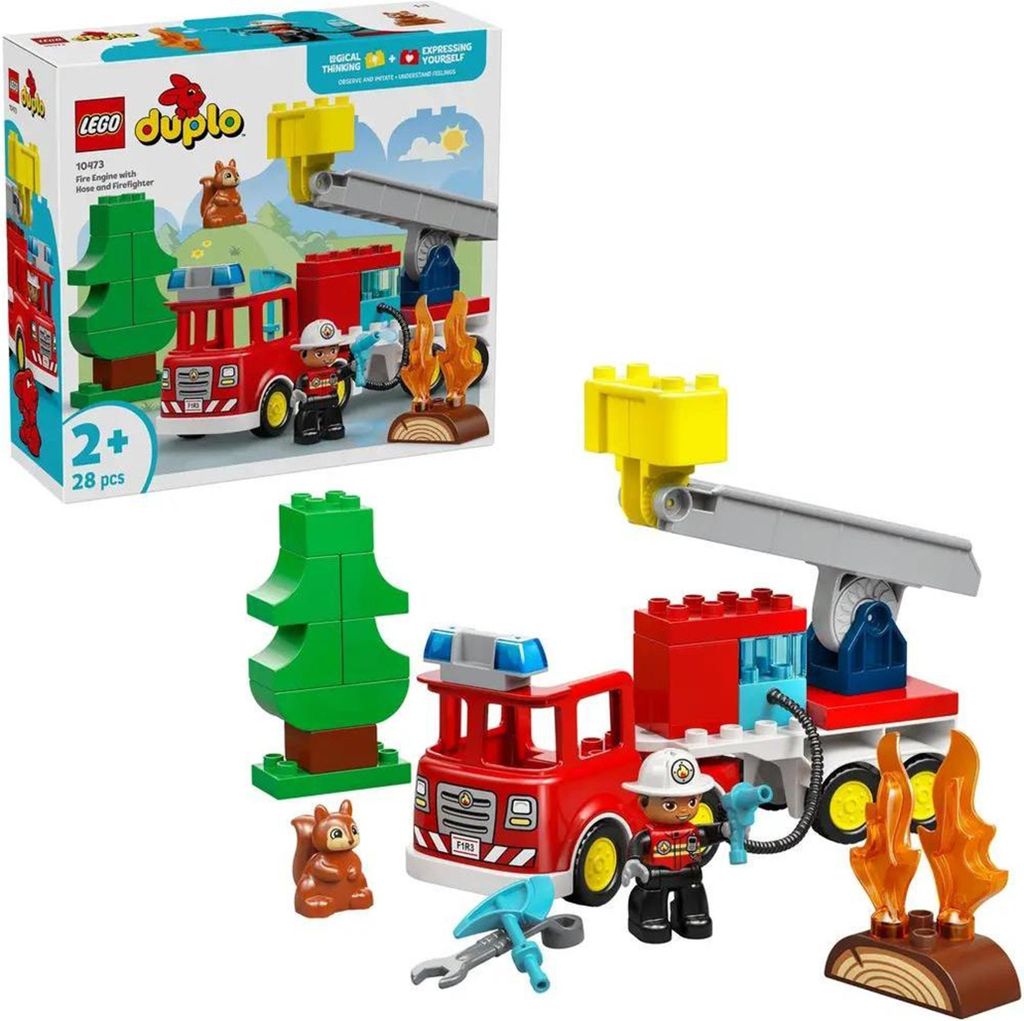 LEGO DUPLO hasičský vůz s hadicí a hasičem 10473 Obrázek produktu 