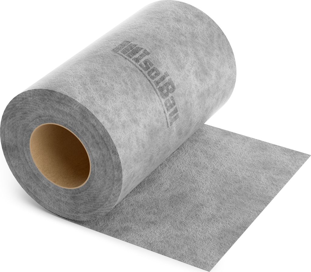 Isolbau Dichtband P3 Grau 250 mm - 30 m Abdichtband Wasserdichtes Dichtungsband für Sanitär, Dusche, Bad und Fliesen, Balkon und Terrasse, Abdich...