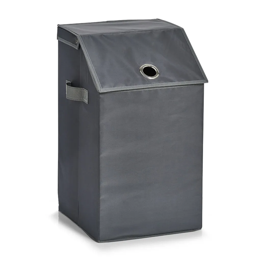 Collecteur de Linge pour Salle de Bain - Rangement Anthracite Gain de Place