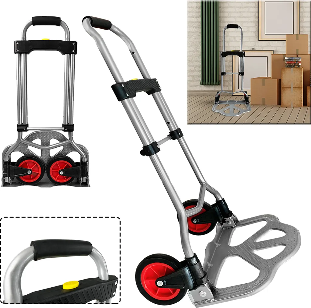 Chariot de Voyage Pliable pour Sac à Dos et Bagages Lourds Capacité 60kg