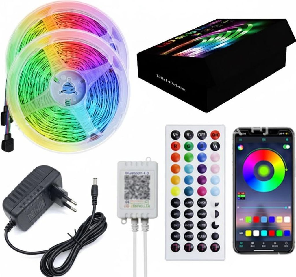 INF 20M LED-Streifen Lichter Kit mit Bluetooth App Produktbild 