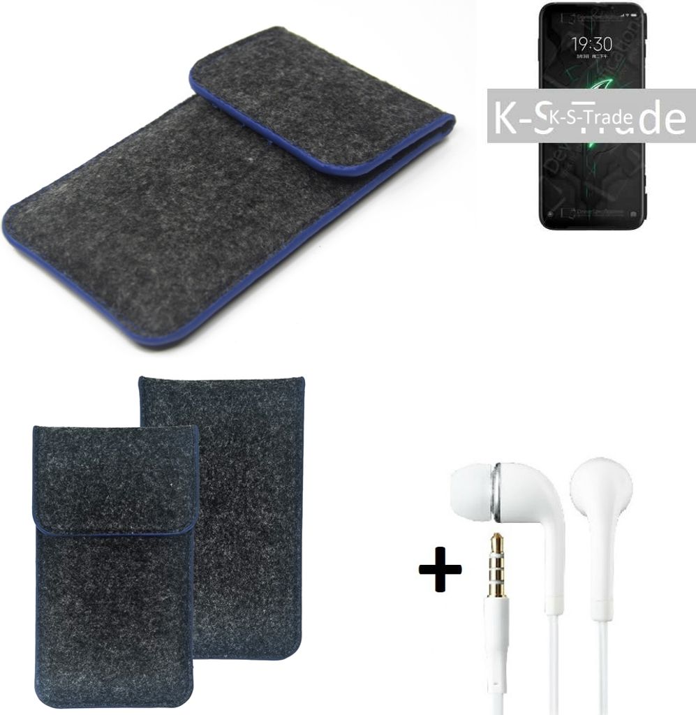 K-S-Trade Handy Schutz Hülle kompatibel mit Sony Xperia XZ2 Premium Schutzhülle Handyhülle Filztasche Pouch Tasche Case Sleeve Filzhülle