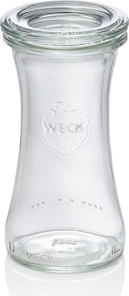 6x Weck Glas Delikatessenglas mit Deckel Delicacy 100 ml