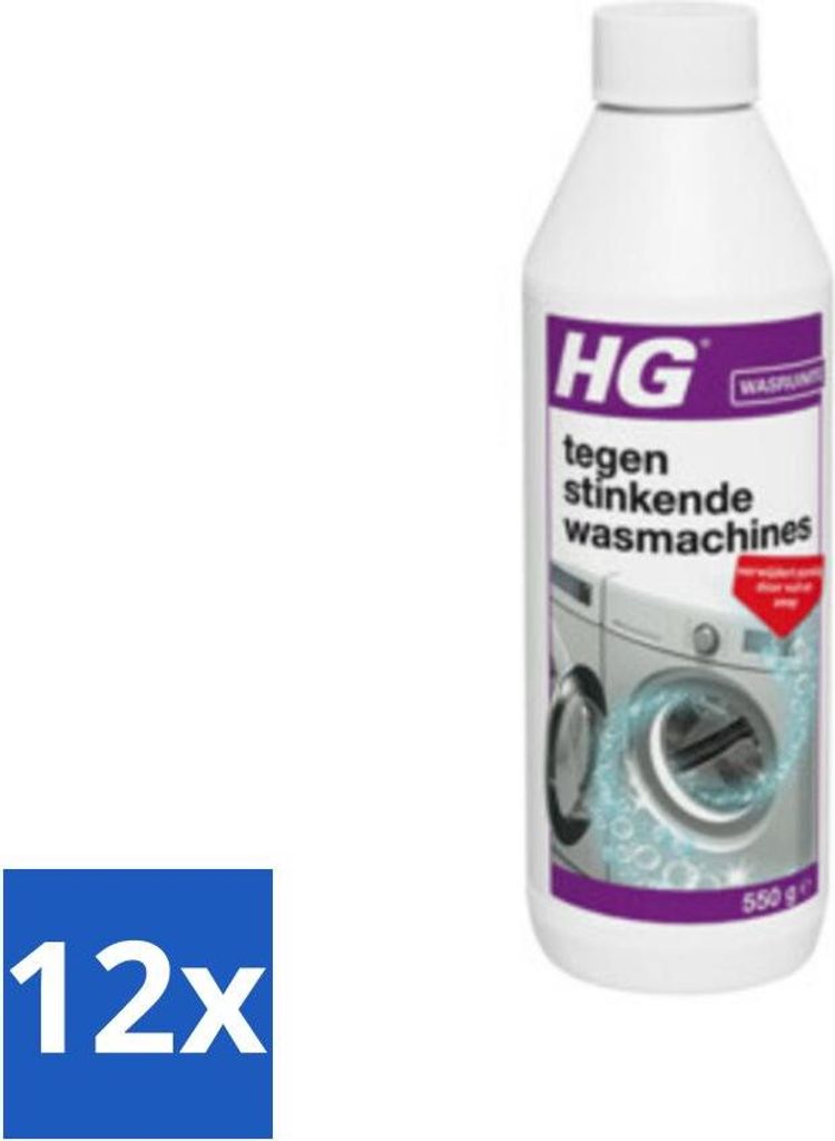 HG gegen stinkende Waschmaschinen 550 g - Vorteilspack - 12 Stücke