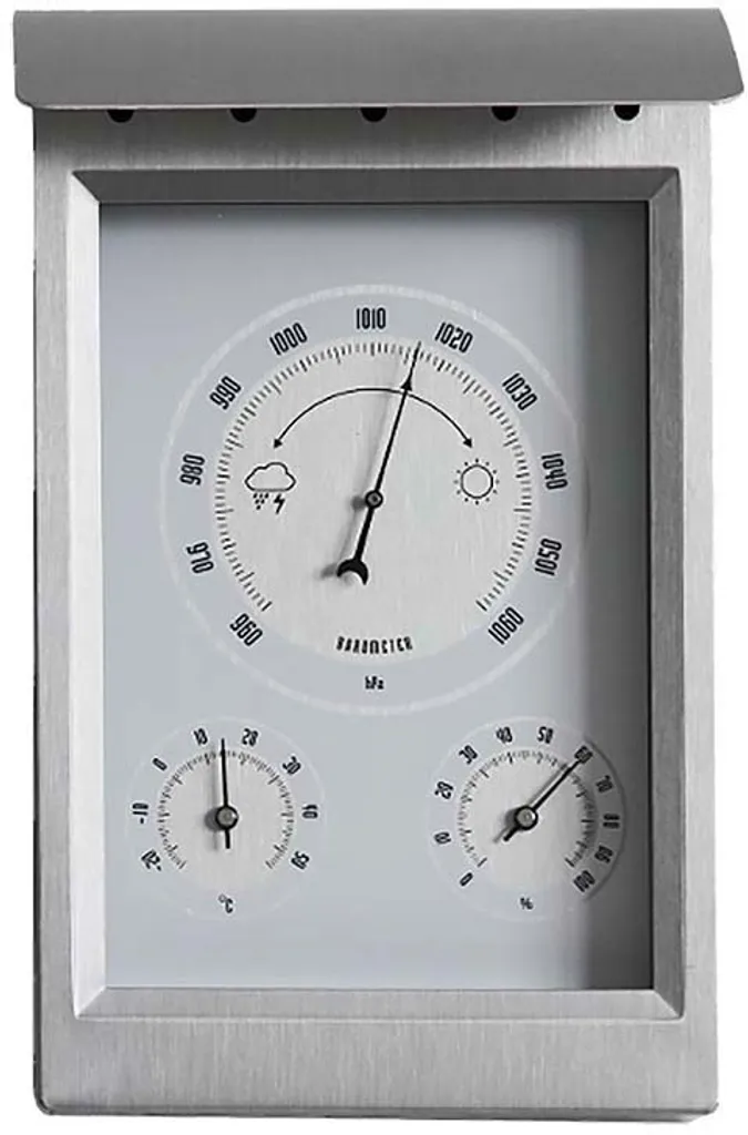 Station météo mécanique pour balcon et salon, capteur IN-OUT fiable