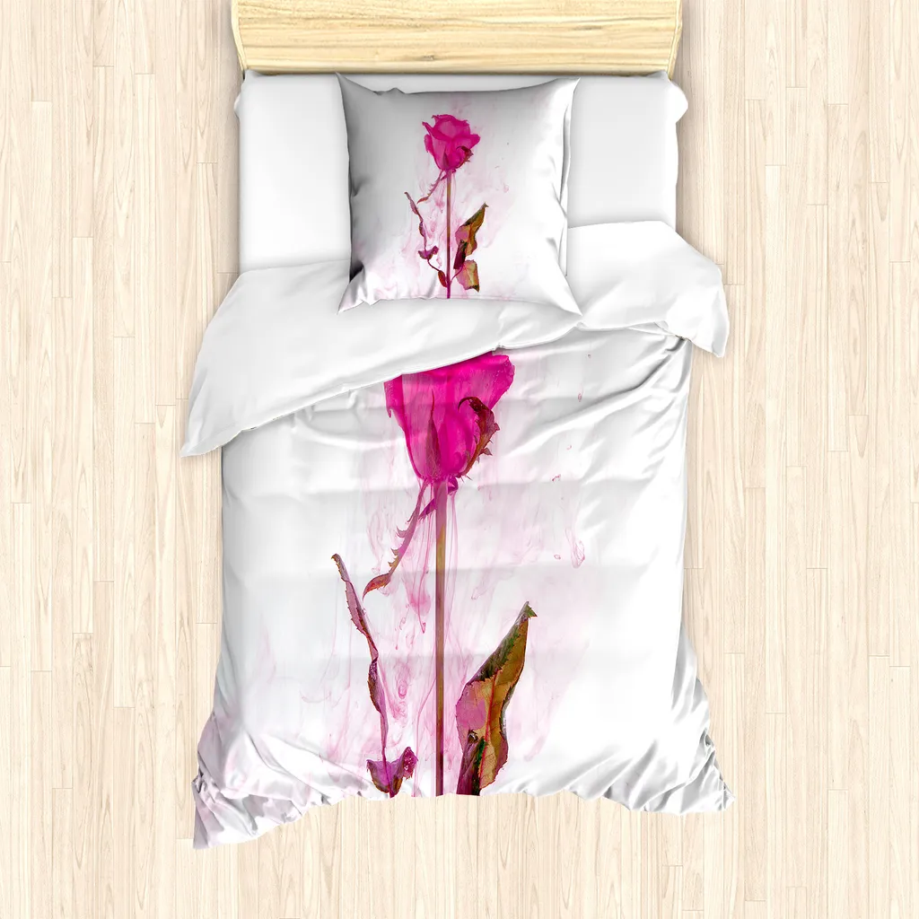 Set Letto Singolo ABAKUHAUS Vintage Rosa Antiacaro per Bambini e Allergici