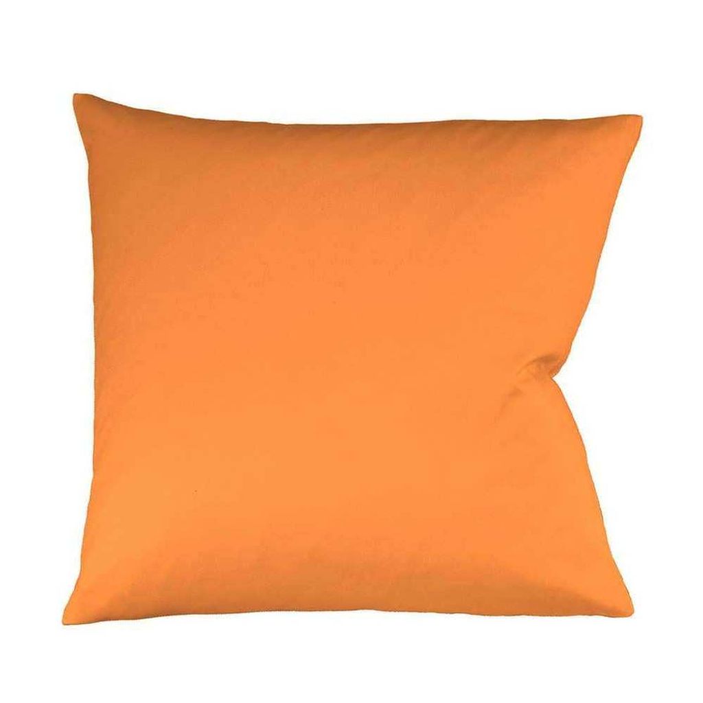 Fleuresse Mako-Satin-Kissenbezug uni colours Farbe orange 2044