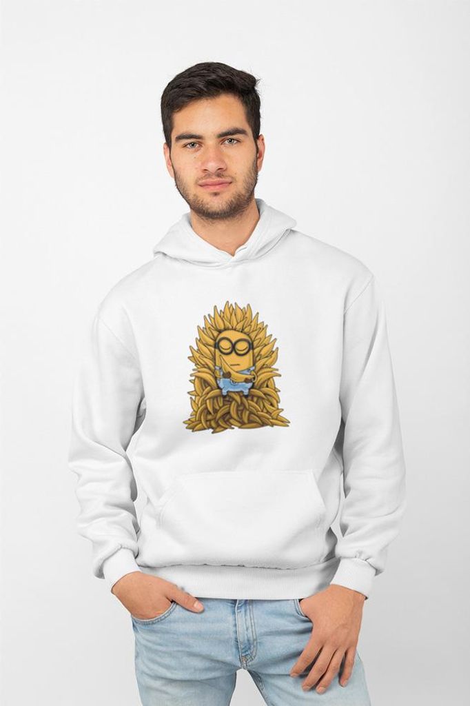 D&B Uni Hoodie MO00031 Minions Weiß-Größe S