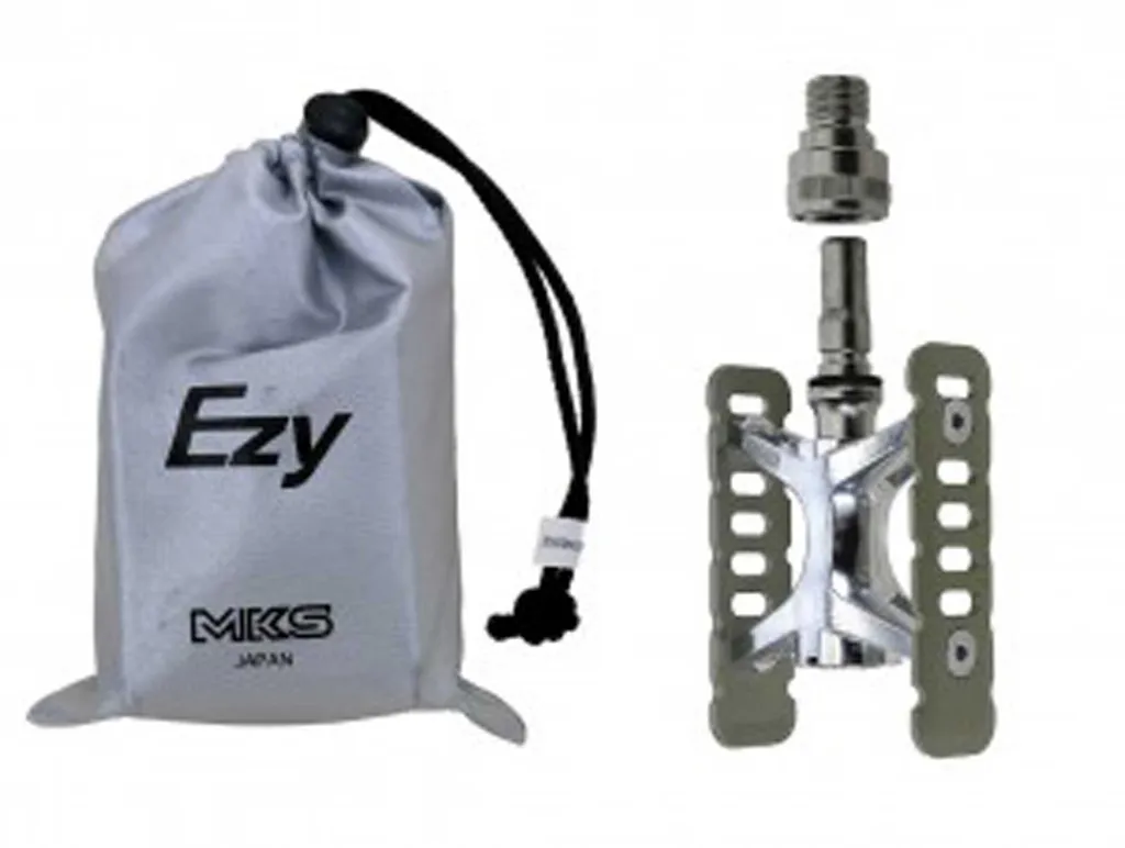 Pédales MKS Promenade Ezy Silver 024-SIL - Système amovible rapide