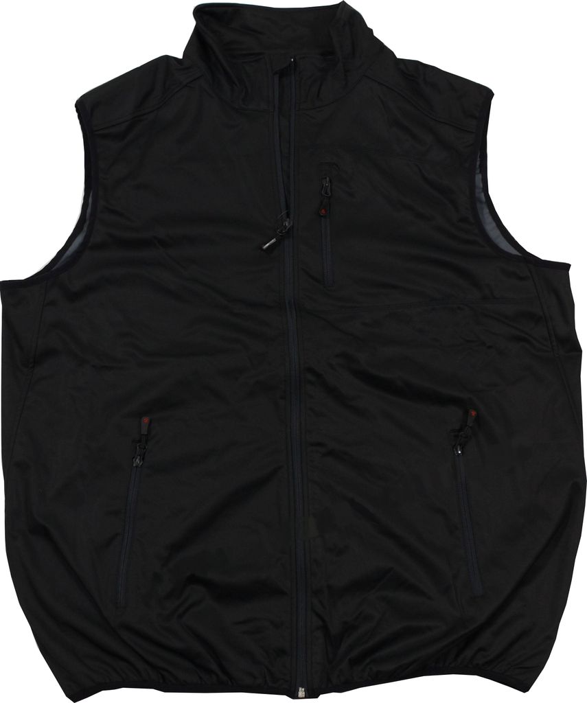 Übergrößen Bi-elastische Softshell Weste marc & mark schwarz 8XL