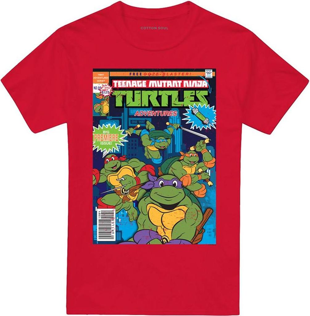 Teenage Mutant Ninja Turtles - "TMNT Adventures" T-Shirt für Herren/Damen Uni TV26774 (3XL) (Rot)