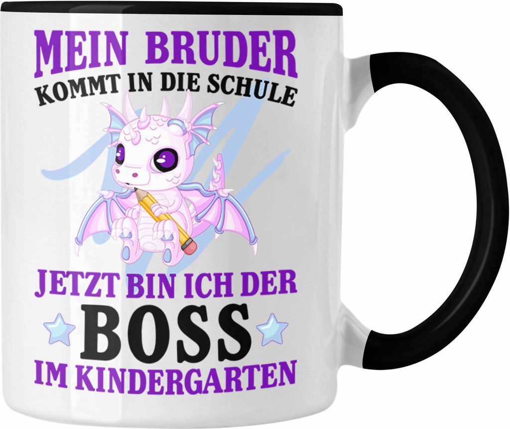 Trendation - Einschulung Geschenk für Schultüte Füllung Tasse Schulstart 1. Schultag Schuleinführung Schulanfang Geschenkidee Schulkind Jungs B...