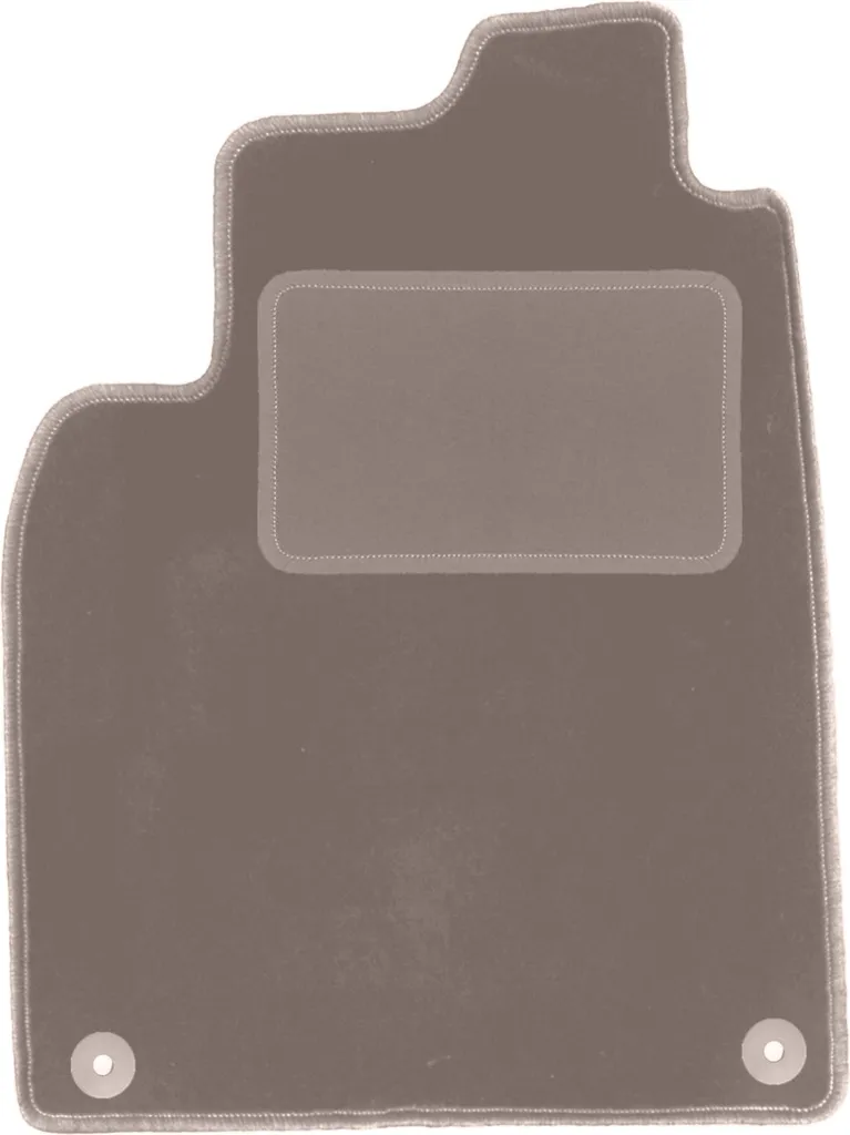 Tappetino Driver Beige Saab 9-3 II Cabrio 2002-2014 Velluto Su Misura
