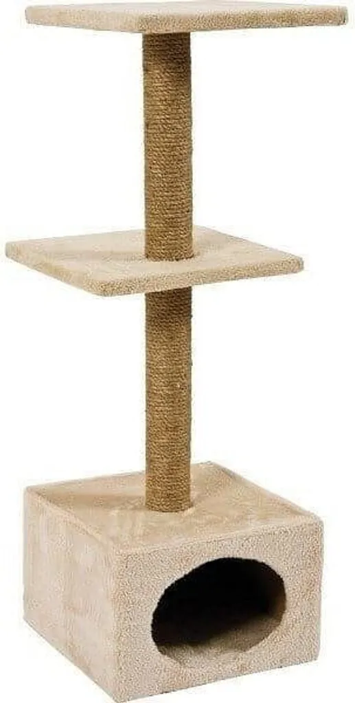 Griffoir Poteau pour Chat Zolux Duo Beige - Accessoire Sisal Durable