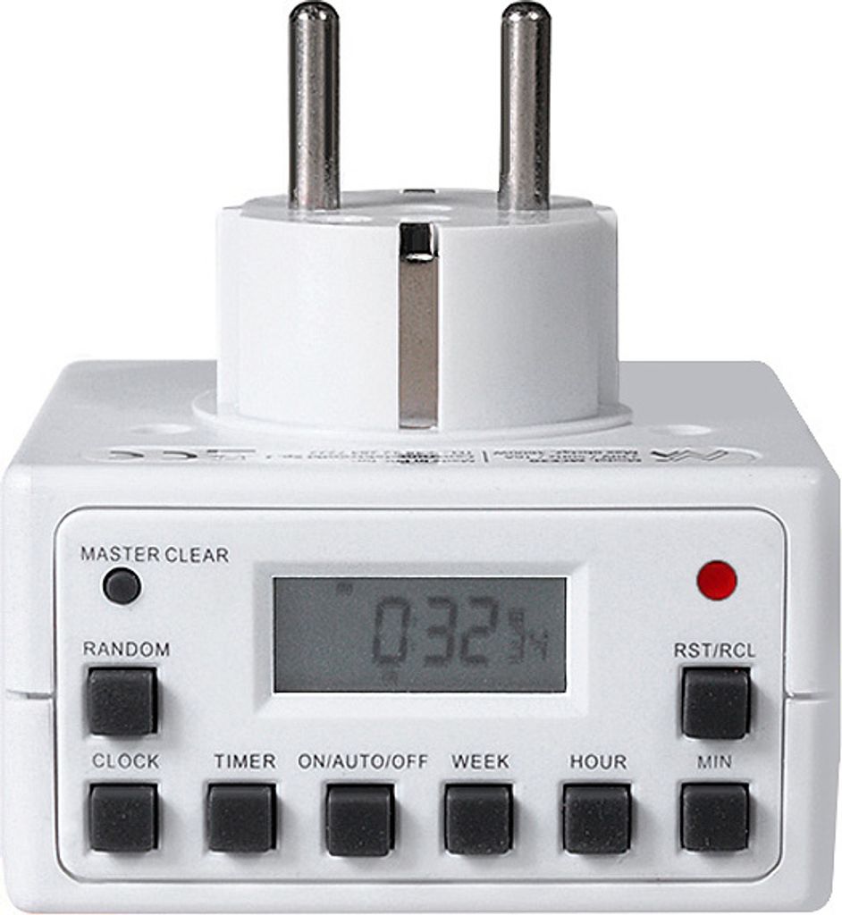 Maxcio Digital Timer, Socket with Countdown and Loop Mode, Programmable Electronic Timer Socket, Pack of 1
