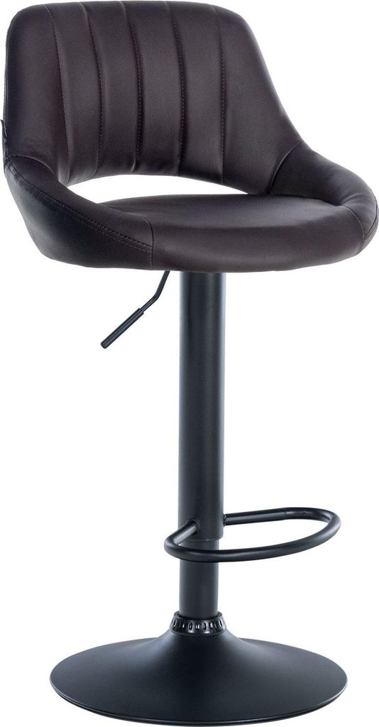 Verstellbarer Barhocker aus Kunstleder – Bequemer Sitz – Perfekt für Küche und Bar