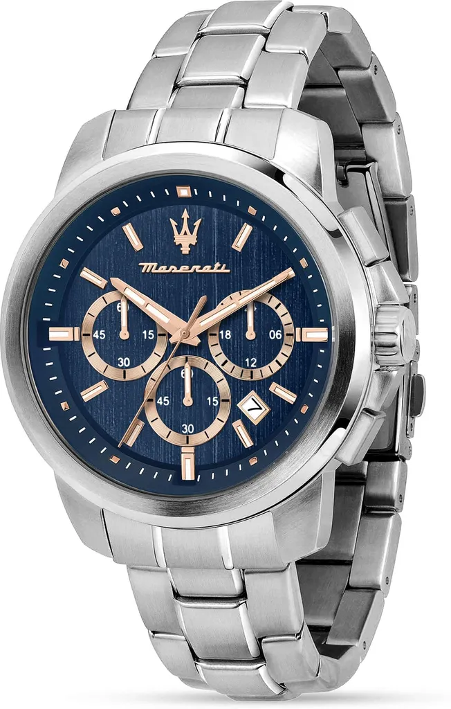 Montre Homme Maserati Successo 44mm Étanche 5ATM en Acier Inoxydable