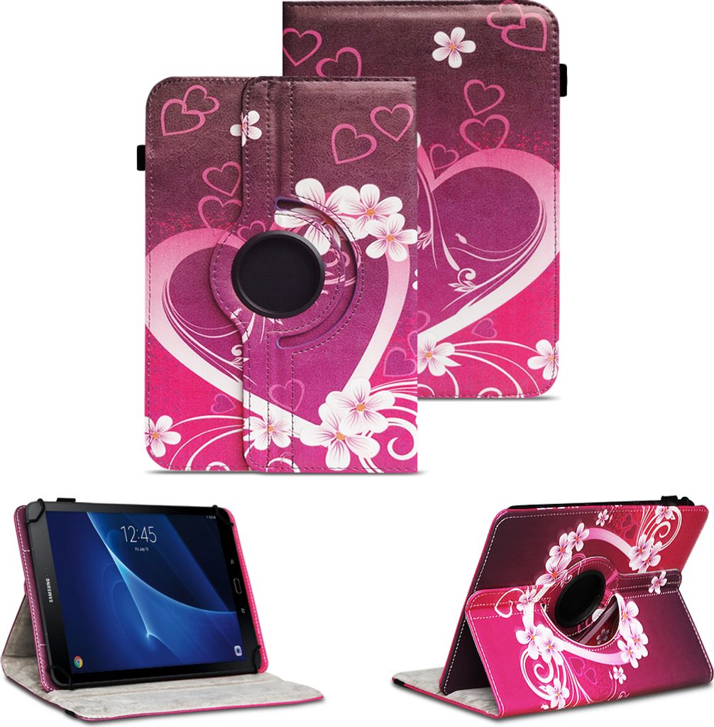 Tablet Hülle für Samsung Galaxy Tab A6 10.1 2016 Tasche Case Cover 360° DrehbarFarben:Motiv 6