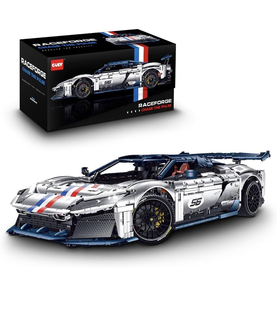 Zestaw klocków Guly 10656 F80 Supercar, skala 1:8 – 3998 Zdjęcie produktu 