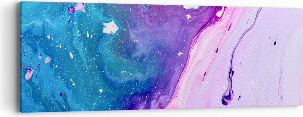 Bild auf Leinwand - Leinwandbild - Abstraktion modern - 90x30cm - Wand Bild - Wanddeko - Wandbilder - Leinwanddruck - Bilder - Kunstdruck - Wanddek...