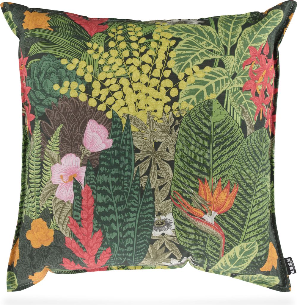 H.O.C.K. Forever Green Outdoor Kissen mit Biese Blatt-Motiv 50x50cm