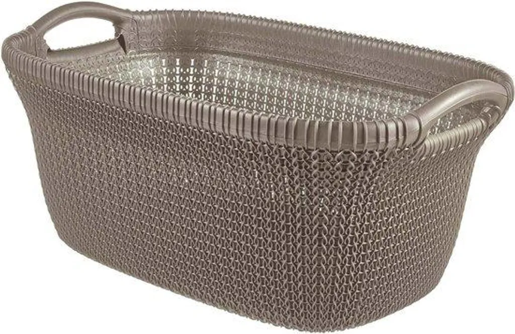 Panier à linge 40L compact pour organisation de salle de bain moderne