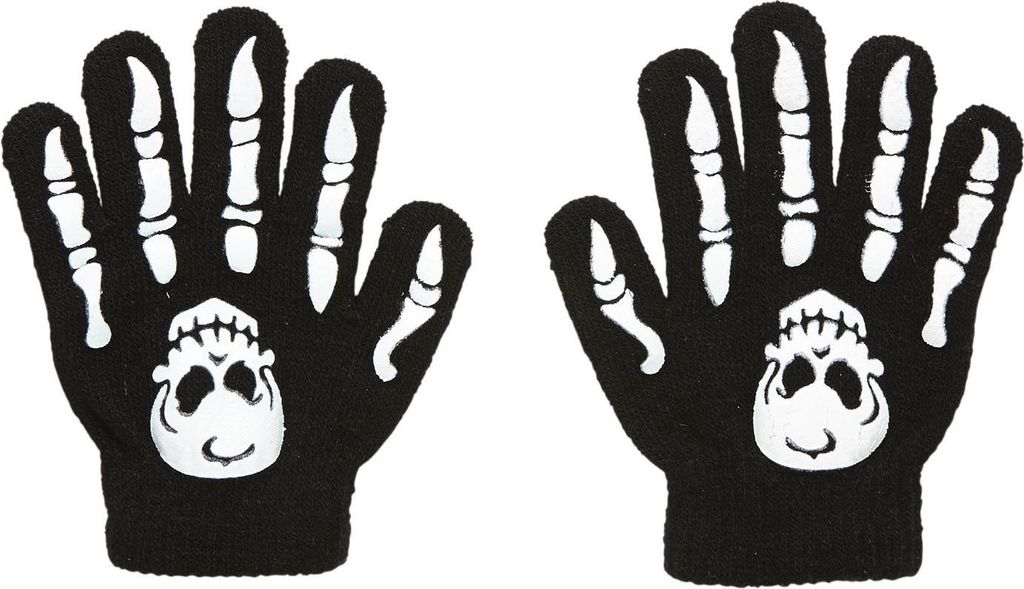 Guantes con forma de manos esqueléticas para niños, color  Imagen del producto 